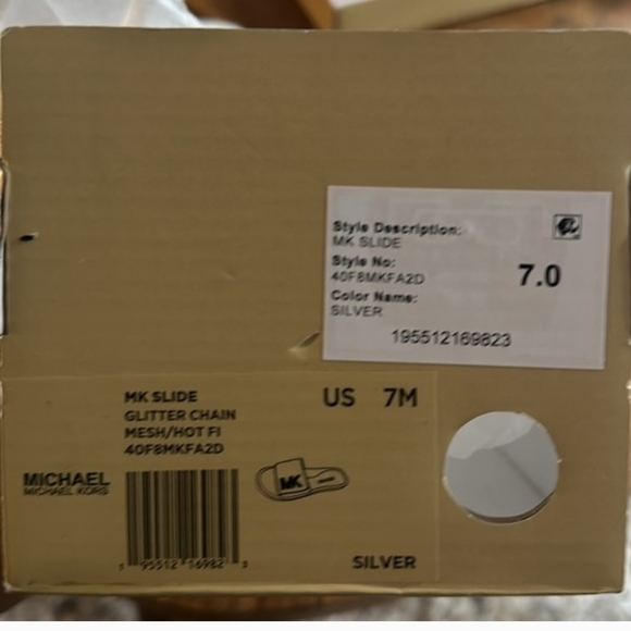 Michael Kors Black and Silver Sandals - Picture 2 of 2